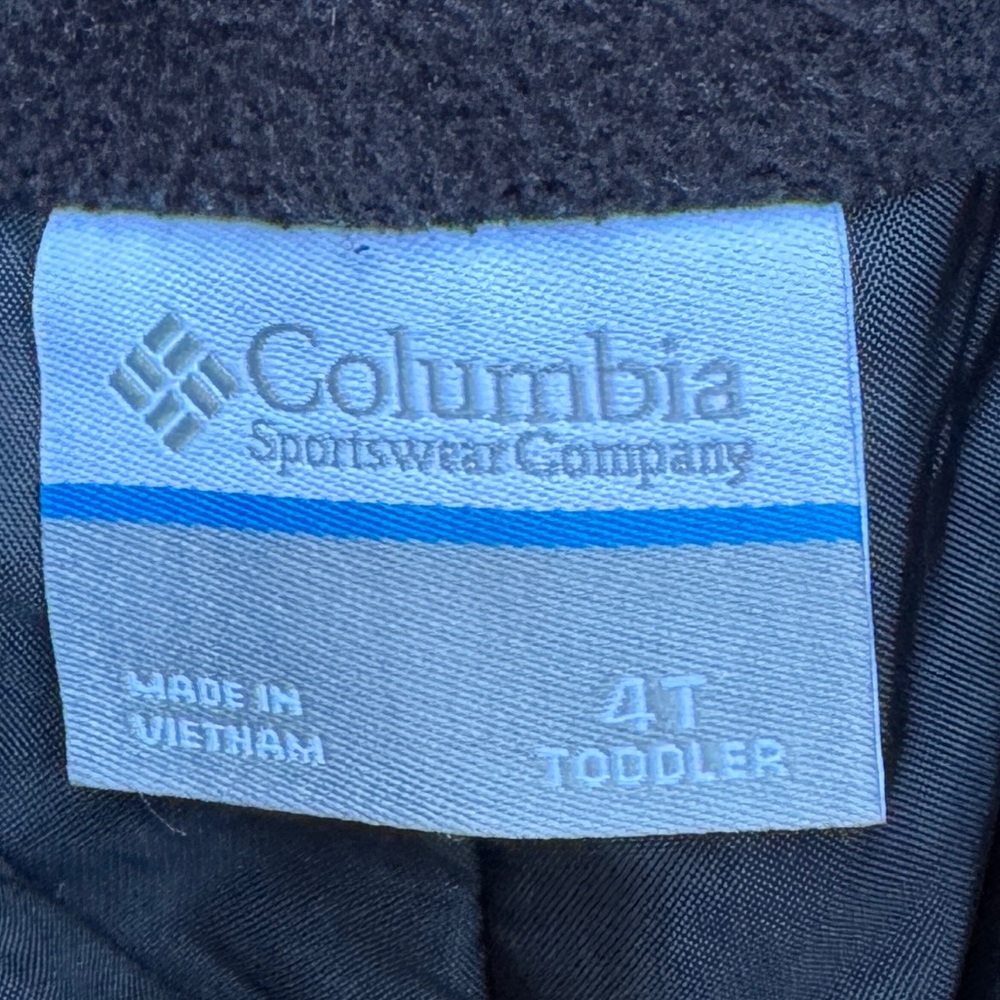 COLUMBIA black Kids' Columbia Snowslope III Snow Bibs 4t - Picture 3 of 4